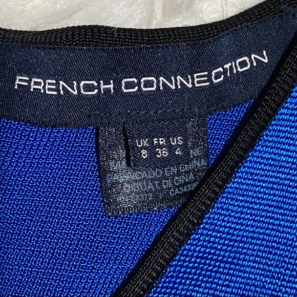 FRENCH CONNECTION Black And Blue Dress - Picture 8 of 9